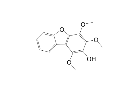 2-Dibenzofuranol, 1,3,4-trimethoxy-