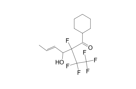 (E)-1-cyclohexyl-2-fluoro-3-hydroxy-2-(1,1,2,2,2-pentafluoroethyl)-4-hexen-1-one