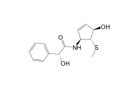 (1R,2R,5S)-1-(Methylthio)-2-hydroxy-5-(N-((R)-hydroxyphenylacetyl)aminocyclopent-3-ene