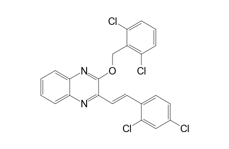 Quinoxaline, 2-[2-(2,4-dichlorophenyl)ethenyl]-3-[(2,6-dichlorophenyl)methoxy]-
