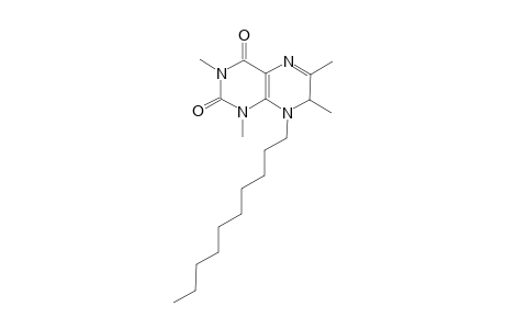 8-Decyl-1,3,6,7-tetramethyl-7,8-dihydropteridine-2,4-dione