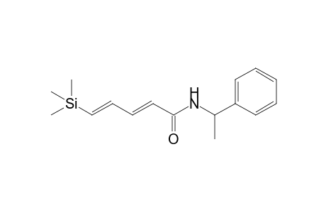 (2E,4E)-N-(1-Phenylethyl)-5-(trimethylsilyl)penta-2,4-dienamide