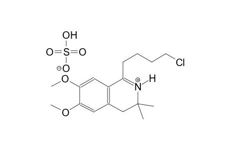 1-(4-chlorobutyl)-6,7-dimethoxy-3,3-dimethyl-3,4-dihydroisoquinolinium hydrogen sulfate