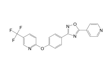 5-(pyridin-4-yl)-3-(4-{[5-(trifluoromethyl)pyridin-2-yl]oxy}phenyl)-1,2,4-oxadiazole