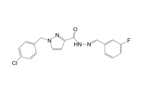 1-(4-chlorobenzyl)-N'-[(E)-(3-fluorophenyl)methylidene]-1H-pyrazole-3-carbohydrazide
