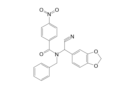 N-BENZYL-N-(alpha-CYANOPIPERONYL)-p-NITROBENZAMIDE
