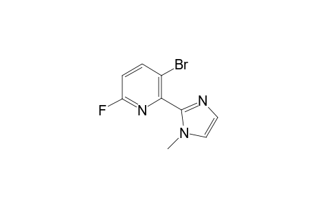3-bromo-6-fluoro-2-(1-methyl-1H-imidazole-2-yl)pyridine