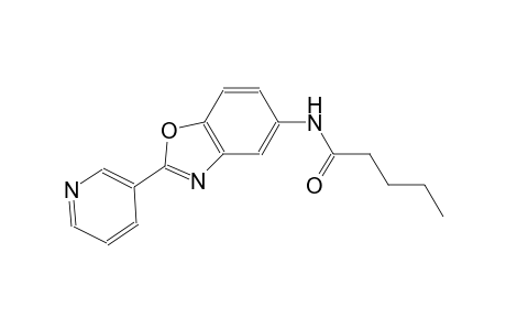 N-[2-(3-pyridinyl)-1,3-benzoxazol-5-yl]pentanamide