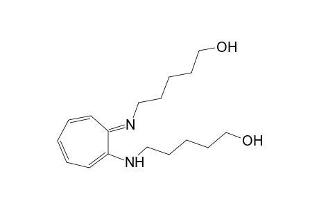 5-[(2-[(5-Hydroxypentyl)amino]-2,4,6-cycloheptatrienylidene)amino]-1-pentanol
