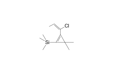 2-(1-Chloro-1-propenyl)-3,3-dimethyl-1-cyclopropenyl(trimethyl)silane