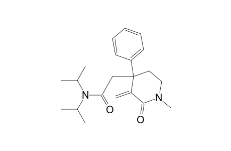4-Piperidineacetamide, 1-methyl-3-methylene-N,N-bis(1-methylethyl)-2-oxo-4-phenyl-