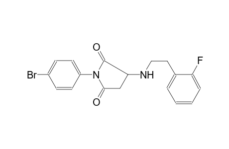 1-(4-bromophenyl)-3-{[2-(2-fluorophenyl)ethyl]amino}-2,5-pyrrolidinedione