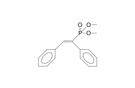 (E)-1,2-Diphenyl-vinylphosphonic acid, dimethyl ester