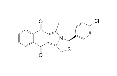 (R)-1-(4-Chloro-phenyl)-10-methyl-3H-2-thia-10a-aza-pentaleno[1,2-b]naphthalene-4,9-dione