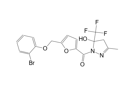 1-{5-[(2-bromophenoxy)methyl]-2-furoyl}-3-methyl-5-(trifluoromethyl)-4,5-dihydro-1H-pyrazol-5-ol