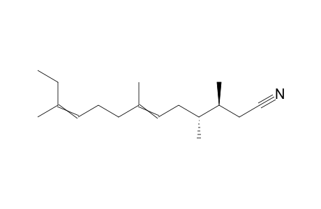 (3S,4R)-3,4,7,11-tetramethyltrideca-6,10-dienenitrile