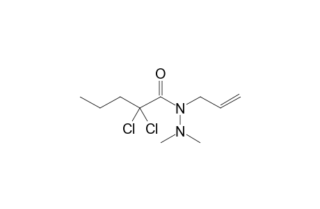 2,2-bis(chloranyl)-N',N'-dimethyl-N-prop-2-enyl-pentanehydrazide