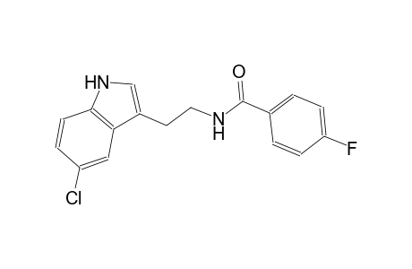 N-[2-(5-chloro-1H-indol-3-yl)ethyl]-4-fluorobenzamide
