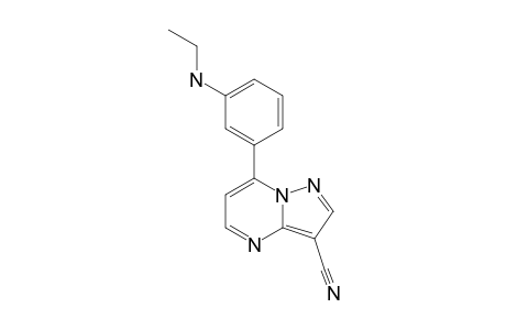 N-[3-(3-CYANOPYRAZOLO-[1.5-A]-PYRIMIDIN-7-YL)-PHENYL]-N-ETHYLAMINE;DESETHYL-ZALEPLON;IMPURITY_VI