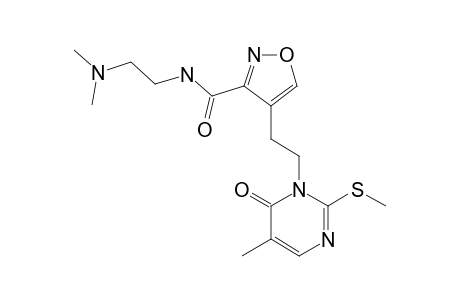 N-[(2-DIMETHYLAMINO)-ETHYL]-4-[2-(5-METHYL-2-METHYLSULFANYL-6-OXO-1,6-DIHYDROPYRIMIDIN-1-YL)-ETHYL]-ISOXAZOLE-3-CARBOXAMIDE