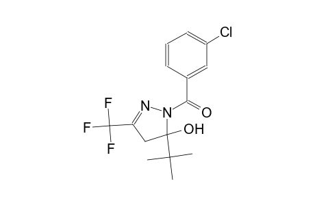 5-tert-butyl-1-(3-chlorobenzoyl)-3-(trifluoromethyl)-4,5-dihydro-1H-pyrazol-5-ol