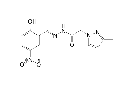 N'-[(E)-(2-hydroxy-5-nitrophenyl)methylidene]-2-(3-methyl-1H-pyrazol-1-yl)acetohydrazide