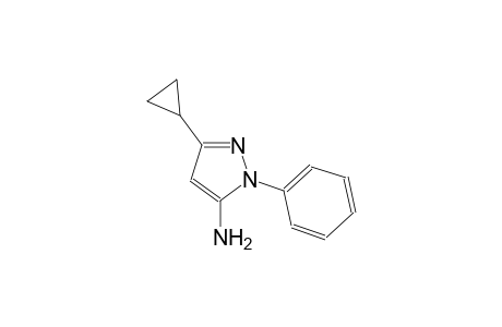 1H-pyrazol-5-amine, 3-cyclopropyl-1-phenyl-