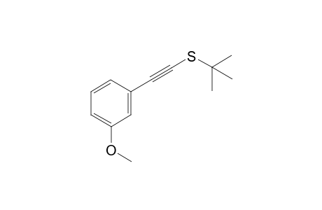 tert-Butyl((3-methoxyphenyl)ethynyl)sulfane