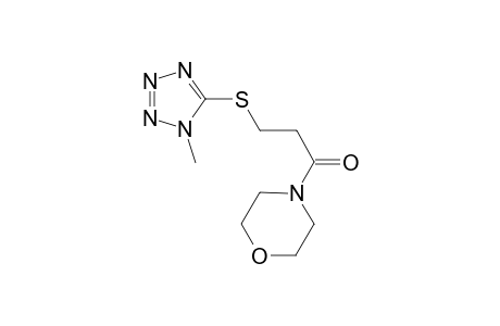 Morpholine, 4-[3-[(1-methyl-1H-1,2,3,4-tetrazol-5-yl)thio]-1-oxopropyl]-