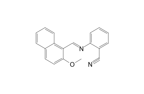 2-([(E)-(2-Methoxy-1-naphthyl)methylidene]amino)benzonitrile