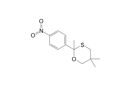2,5,5-trimethyl-2-(4-nitrophenyl)-1,3-oxathiane