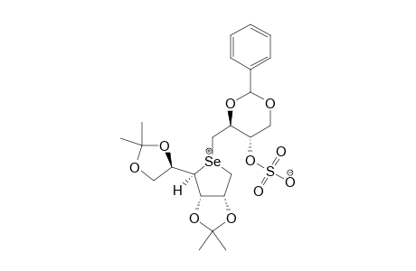 1,4-ANHYDRO-2,3,5,6-DI-O-ISOPROPYLIDENE-1-[(S)-[(2'S,3'S)-2',4'-BENZYLIDENEDIOXY-3'-(SULFOOXY)-BUTYL]-SELENONIO]-D-ALLITOL-INNER-SALT