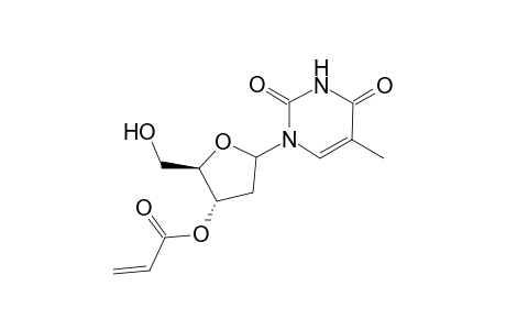 1-Thymine-2-deoxy-.beta.-D-ribofuranos-3-yl 2-propenoate