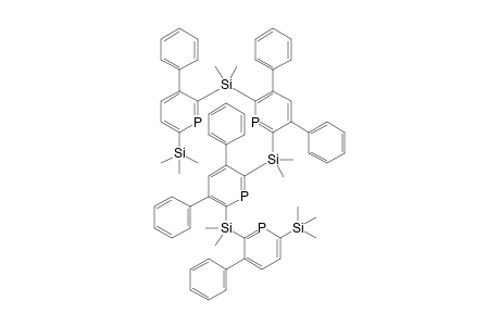 Bis[3,5-diphenyl-6-(3'-phenyl-6'-trimethylsilylphosphinine-2'-yl)dimethylsilylphosphinine-2-yl]dimethylsilane