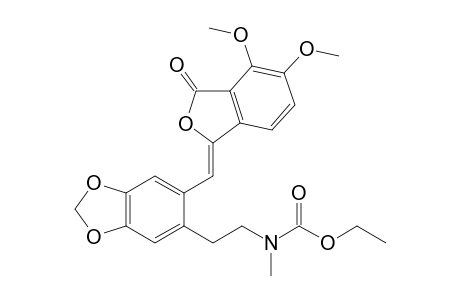 (Z)-3-[2-(.beta.-N-Ethoxycarbonyl-N-methylaminoethyl)-4,5-methylenedioxybenzylidene]-6,7-dimethoxy-1(3H)-isobenzofuranone isomer