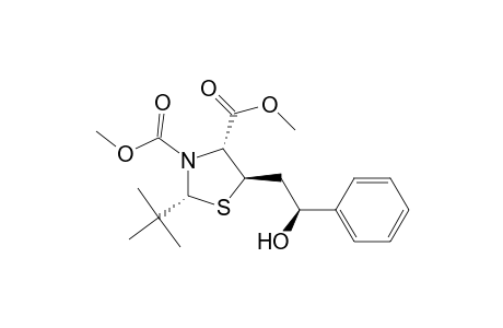 (2R,2'S,4R,5R)-dimethyl 2-(t-butyl)-5-(2'-hydroxy-2'(S)-phenylethyl)-1,3-thiazolidine-3,4-dicarboxylate