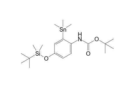 [4-(tert-Butyldimethylsilyloxy)-2-trimethylstannylphenyl]carbamic acid tert-butyl ester