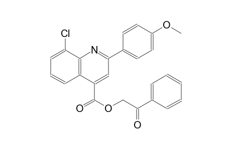 2-oxo-2-phenylethyl 8-chloro-2-(4-methoxyphenyl)-4-quinolinecarboxylate