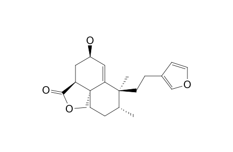 2-BETA-HYDROXY-15,16-EPOXYClERODA-1(10),15,16-TRIEN-18,19-OLIDE;(GAUDICHAUDONE)