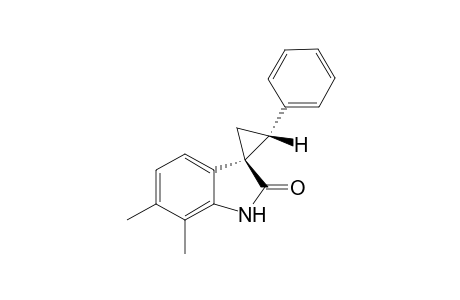 (1S,2R)-6',7'-dimethyl-2-phenylspiro[cyclopropane-1,3'-indolin]-2'-one