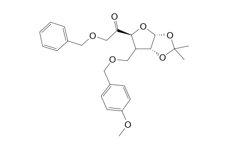 .alpha.-D-ribo-Hexofuranos-5-ulose, 3-deoxy-3-[[(4-methoxyphenyl)methoxy]methyl]-1,2-O-(1-methylethylidene)-6-O-(phenylmethyl)-