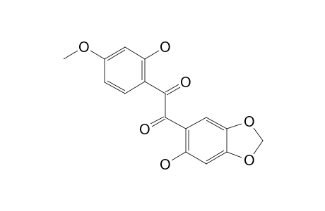 Scandione;2',2''-dihydroxy-4'-methoxy-4'',5''-methylenedioxybenzyl