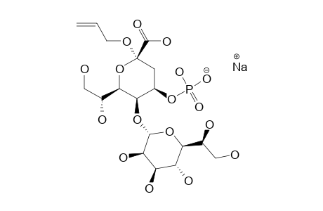 ALLYL-O-(L-GLYCERO-ALPHA-D-MANNO-HEPTOPYRANOSYL)-(1'->5)-3-DEOXY-ALPHA-D-MANNO-OCT-2-ULOPYRANOSIDIC-ACID-4-(SODIUM-HYDROGEN-PHOSPHATE)