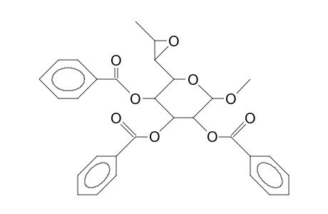 .beta.-O-Methyl-6,7,8-trideoxy-6,7-epoxy-galacto-octan-pyranoside tribenzoate