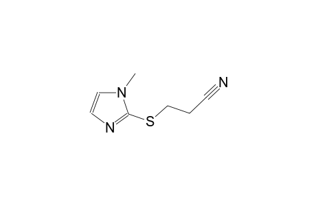 3-[(1-methyl-1H-imidazol-2-yl)sulfanyl]propanenitrile