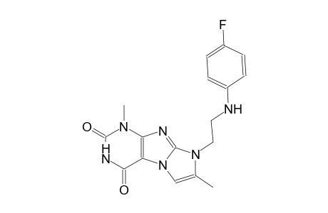 1H-imidazo[2,1-f]purine-2,4(3H,8H)-dione, 8-[2-[(4-fluorophenyl)amino]ethyl]-1,7-dimethyl-