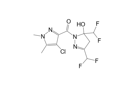 1-[(4-chloro-1,5-dimethyl-1H-pyrazol-3-yl)carbonyl]-3,5-bis(difluoromethyl)-4,5-dihydro-1H-pyrazol-5-ol