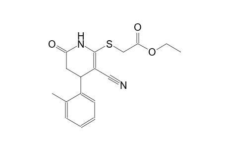 acetic acid, [[3-cyano-1,4,5,6-tetrahydro-4-(2-methylphenyl)-6-oxo-2-pyridinyl]thio]-, ethyl ester