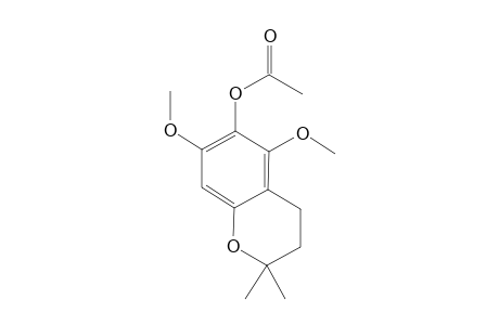 (5,7-dimethoxy-2,2-dimethyl-3,4-dihydrochromen-6-yl) acetate