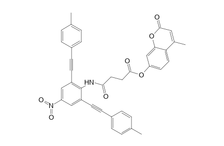 2,6-Bis(4-ethynyltoluene)-4-nitro-N-(butyryl-4-{7-oxy-4-methylcomarin ester})aniline